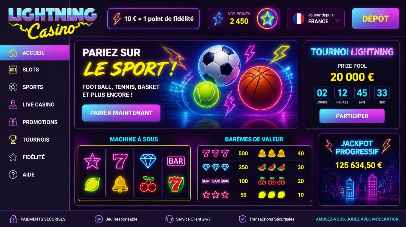 Mise de 10 €, accumulation de points de fidélité visible sur l’écran